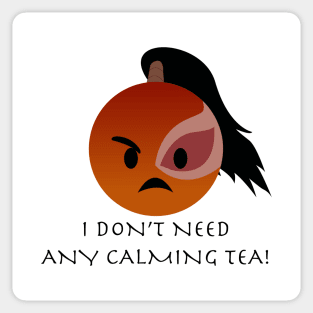 Angry Zuko emoji 2 "I don't need any calming tea!" Sticker